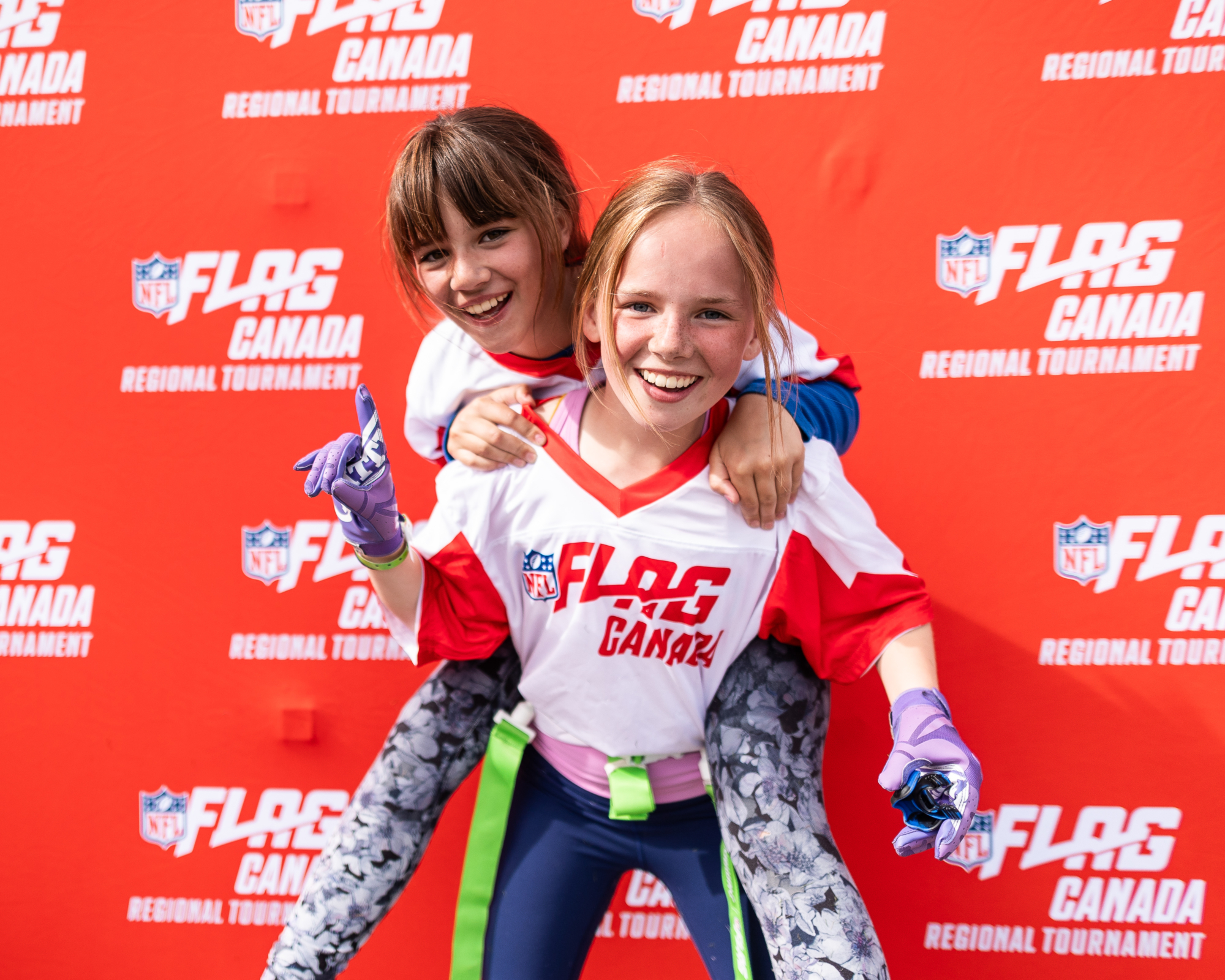 EDMONTON, AB – JUN. 15, 2024: Players celebrate after winning the Canadian NFL Flag Regionals in Edmonton. EDMONTON, AB – JUN. 15, 2024: Players celebrate after winning the Canadian NFL Flag Regionals in Edmonton.